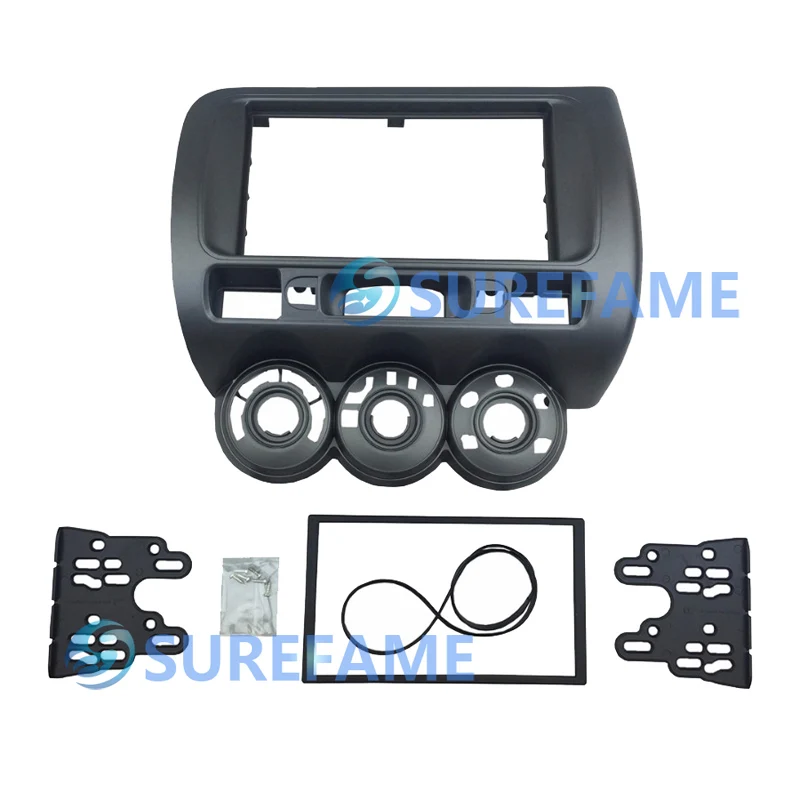 Двойная Din радиоприемная антенна для Honda Jazz Fit 2002 2008 (левое колесо) Facia Plate Face Dash Kit