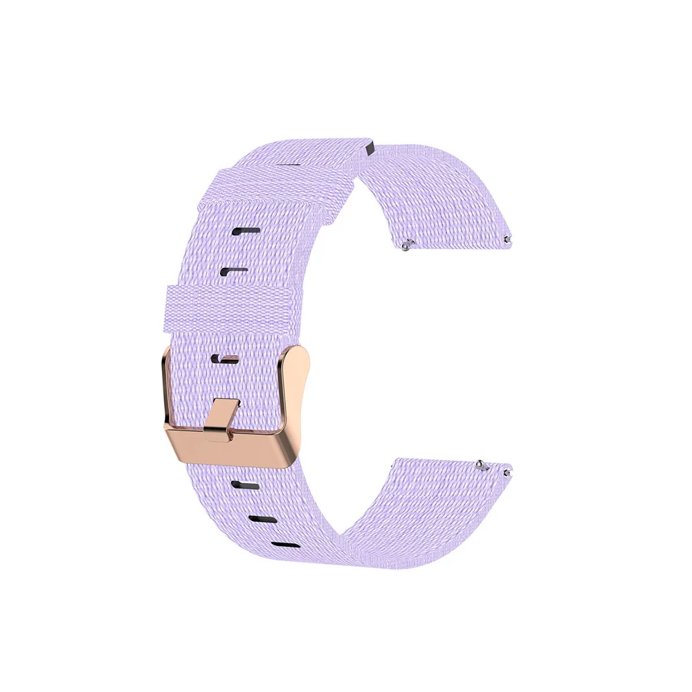 18 20 мм 22 мм холщовый нейлоновый ремешок для часов для samsung Galaxy Watch 42 мм 46 мм Active2 huawei Watch GT2 Amazfit GTR браслет