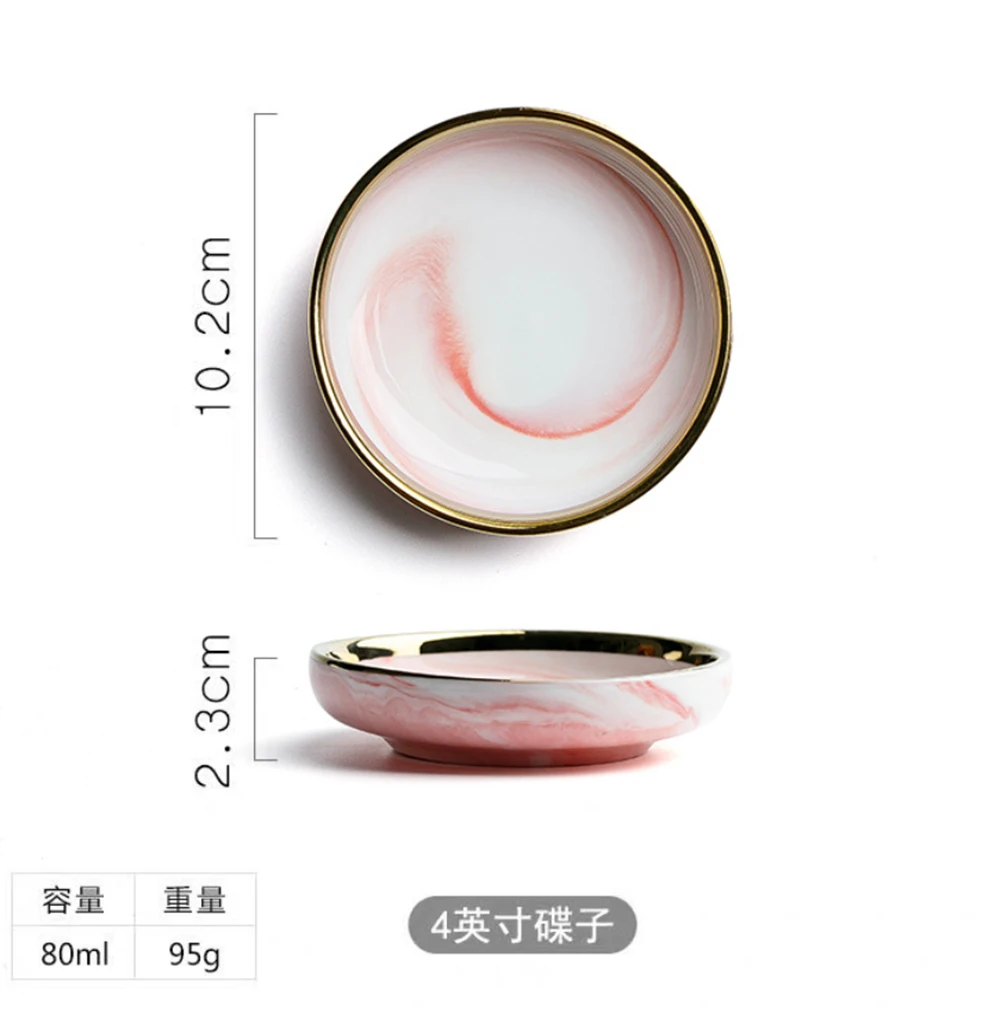 Маленькая керамическая в форме сердца Ювелирная Тарелка фарфоровая тарелка