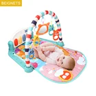 Детский коврик для игр в тренажерный зал с клавиатурой пианино Колыбельная детская игрушка для фитнеса коврик для ползания 0-18 месяцев