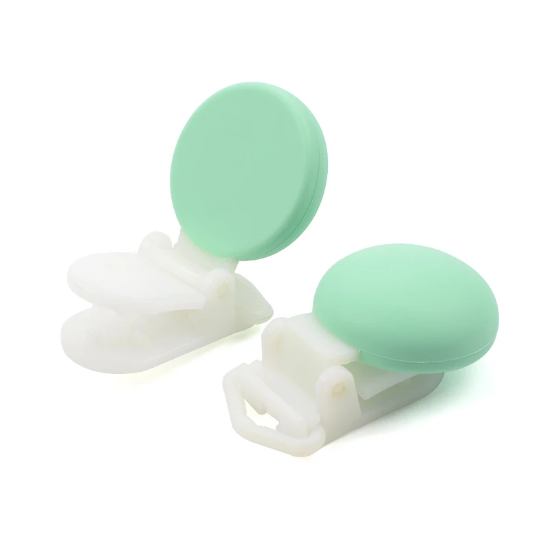 mint LOFCA, 1 шт., новинка, Детская Соска-пустышка с силиконовым круглым зажимом, пластиковая Соска-пустышка с зажимом, детские соски, аксессуары, ниппель для клипа с застежками - Цвет: mint