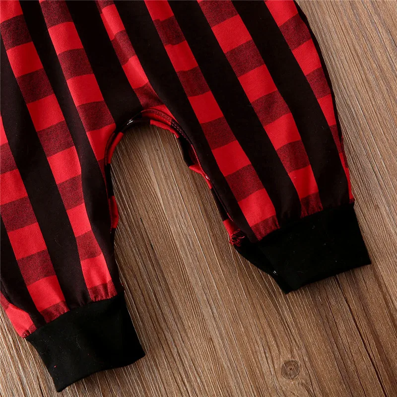 Рождественские комбинезоны для девочек 0 24 месяцев Одежда новорожденных