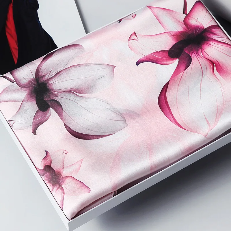 100% чистый Шелковый шарф для женщин Hangzhou Настоящие шелковые шарфы Echarpe дамские