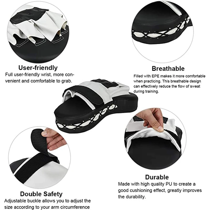 Kick Boxing Gloves Pad Punch Hand Target Thai Free Fight Kit Karate Mitt Focus Sanda Training Fitness Equipment(2pcs) |