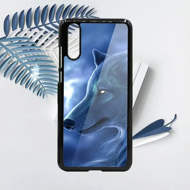 

wolf horror animal moon Phone Cases PC For Samsung galaxy S note 8 9 20 10 e lite2019 plus pro ultra