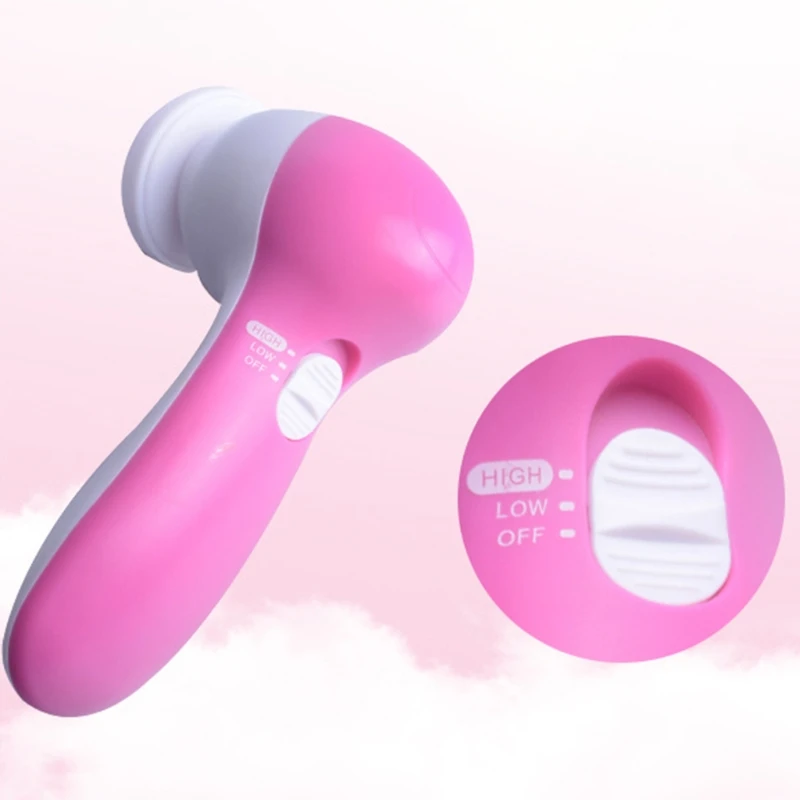 Массажер для лица 5 в 1 электрическая машинка мытья очиститель пор Очиститель