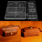 1 компл., сделай сам, акриловый шаблон, мужской клатч, деловой рюкзак, кожа, ткань, сделай сам, шаблон шитья, 21,7*12,5*5 см