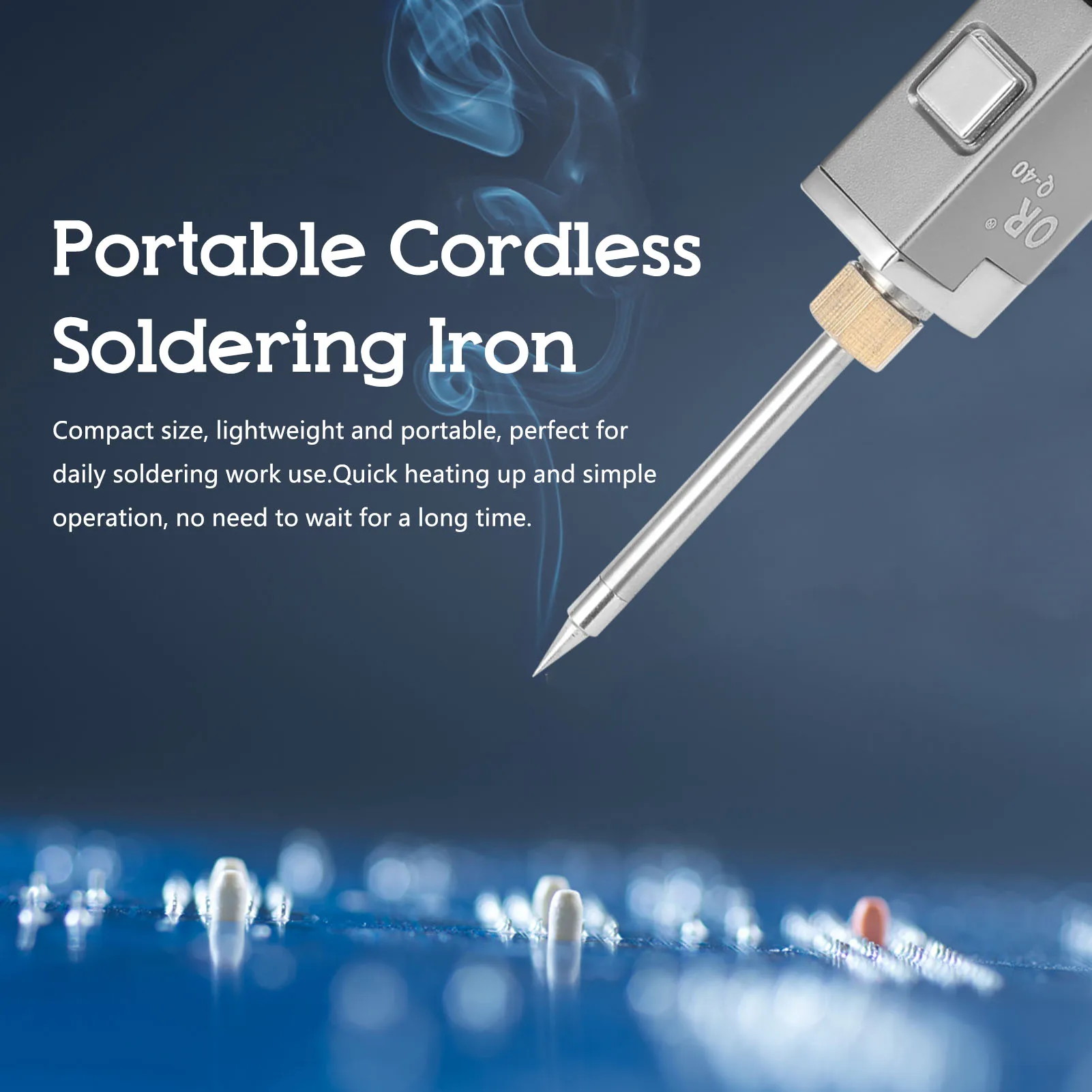 

Portable Cordless Soldering Iron USB Rechargeable Battery Soldering Iron 20W 30W 50W Adjustable Digital Display Soldering Iron