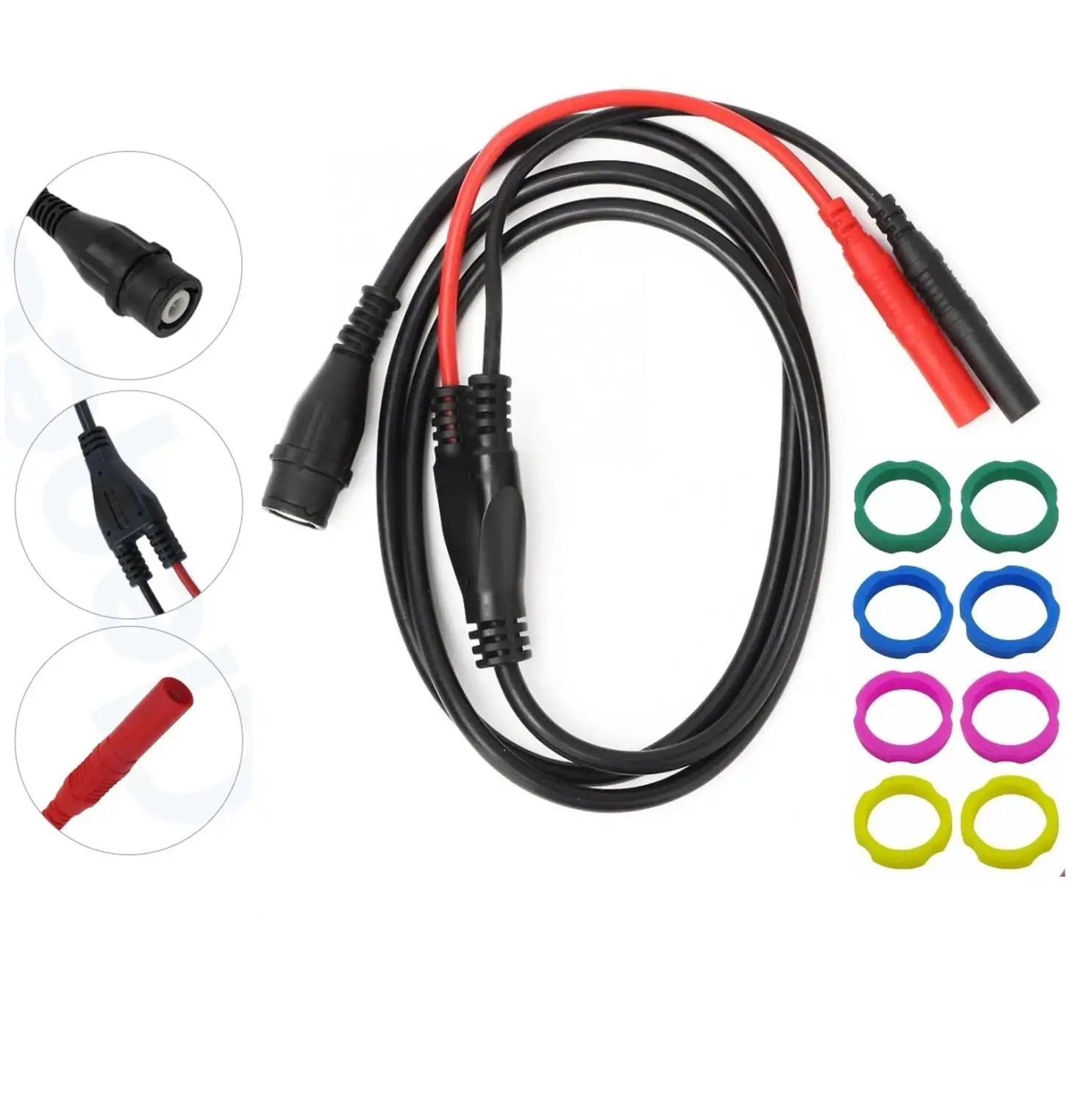 Новинка Cleqee P1206 BNC штекер к 4 мм прямой Банановый коаксиальный кабель осциллограф