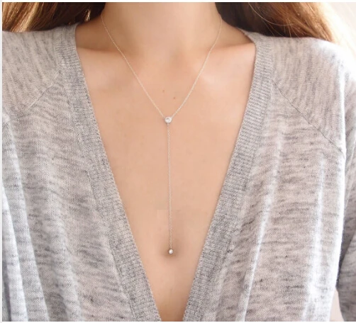 Женское ожерелье из серебра 100% пробы с фианитами|necklace gemstone jewelry|jewelry themenecklace storage |