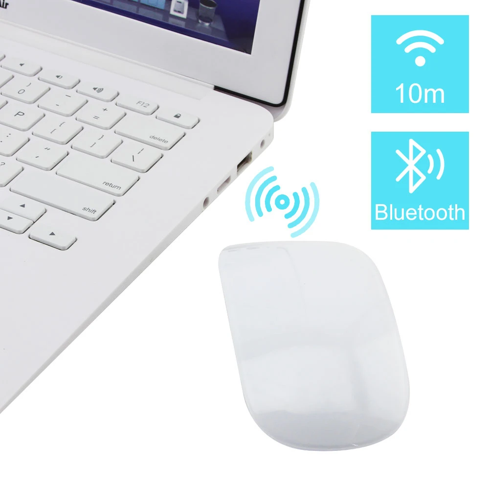 CHYI Bluetooth 5.0 Magic Wireless Mouse Аккумуляторная Сенсорный Ультра Тонкий Лазерный Мыши 1600