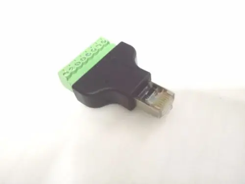 10PCS RG45 8P8C Male 8 Pin AV Terminal Screw Adapter For Cat5 Cat5e Cable New | Обустройство дома