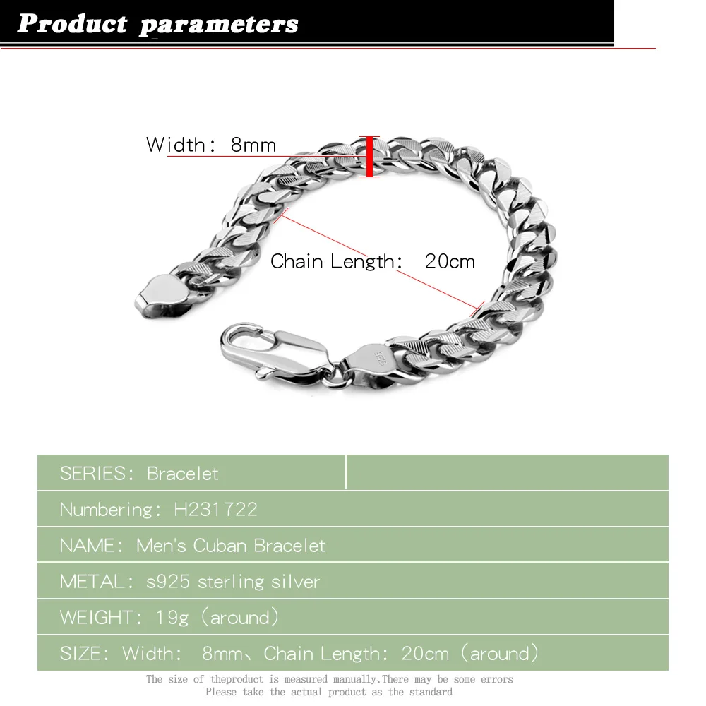 Оптовая продажа модные ювелирные изделия серебряный браслет мужской оптовая из