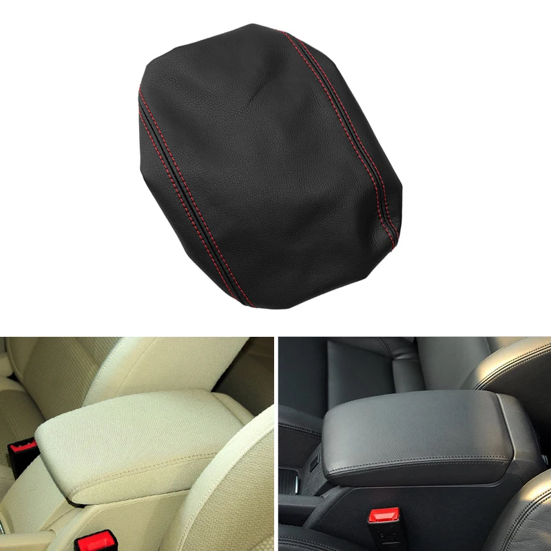 

Car-styling Interior Center Armrest Box Cover Skin Leather Trim For VW Golf 6 MK6 VI 2010 2011 2012 2013