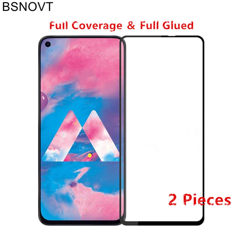 

2PCS Glass For Samsung Galaxy M40 Screen Protector Full Cover Tempered Glass For Samsung Galaxy M40 Film For Samsung M40 Glass