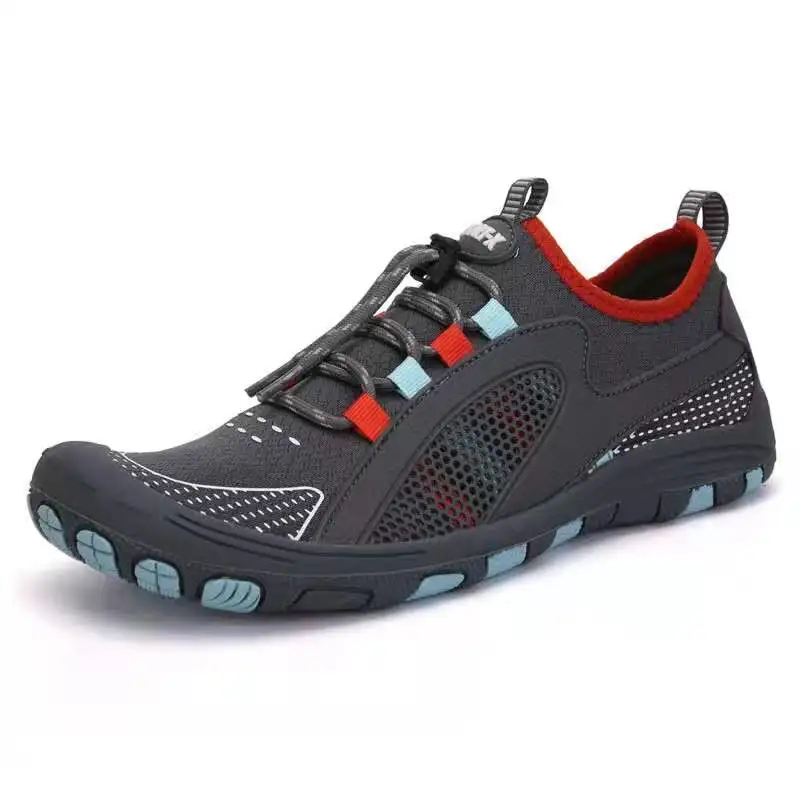 

Men's Summer Mesh Hollow Lace Up Outdoor Large Size Sports Shoes Water Shoes Swimming Shoes Mountaineering Shoes Beach Shoes