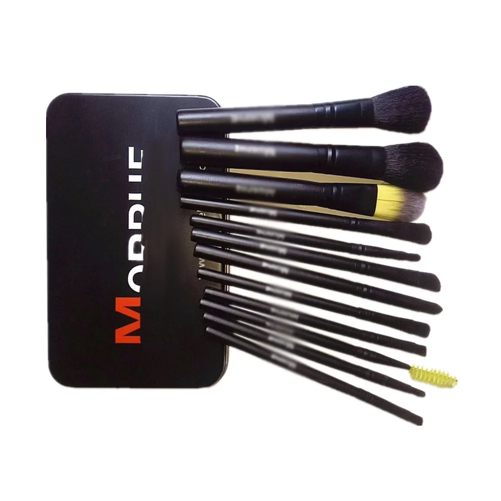 

PROTABLE MAKUP BRUSHES SET 12PCS EYESHADOW BLENDING EYELINER EYELASH EYEBROW MAKE UP BRUSHES PROFESSIONAL EYESHADOW BRUSH TOOL