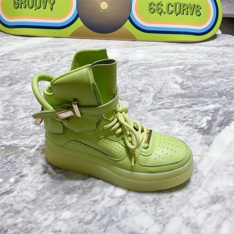 

Женские кроссовки с высоким верхом, белые кроссовки на платформе, на шнуровке, повседневная спортивная обувь, Новинка осени 2021