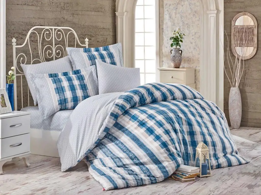 

Hobby Double Personality Poplin Quilt Cover Deborah Blue