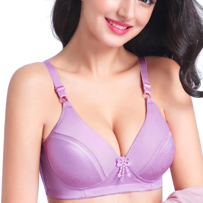 Бюстгальтер без косточек для женщин пуш-ап мягкий удобный полный охват