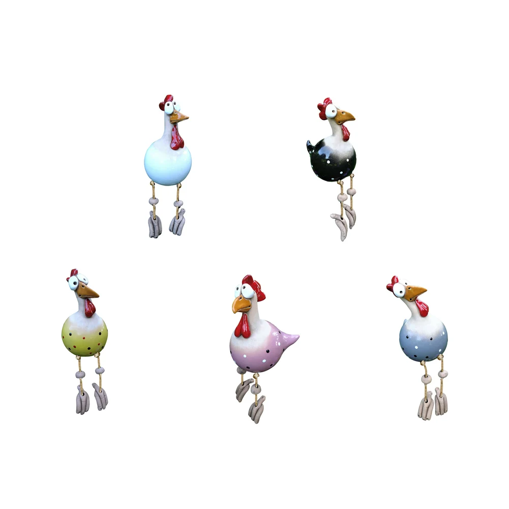 

Fast Delivery Decor Chicken Garden Plug Hen Rooster Hens Bird Edge Seater Indoor Outdoor Art Garden Decoration Dropshipping