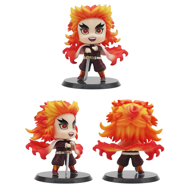 8 см фигура Kimetsu no Yaiba Rengoku Kyoujurou Kochou Shinobu Q ver. Аниме Demon Slayer фигурка Коллекционная