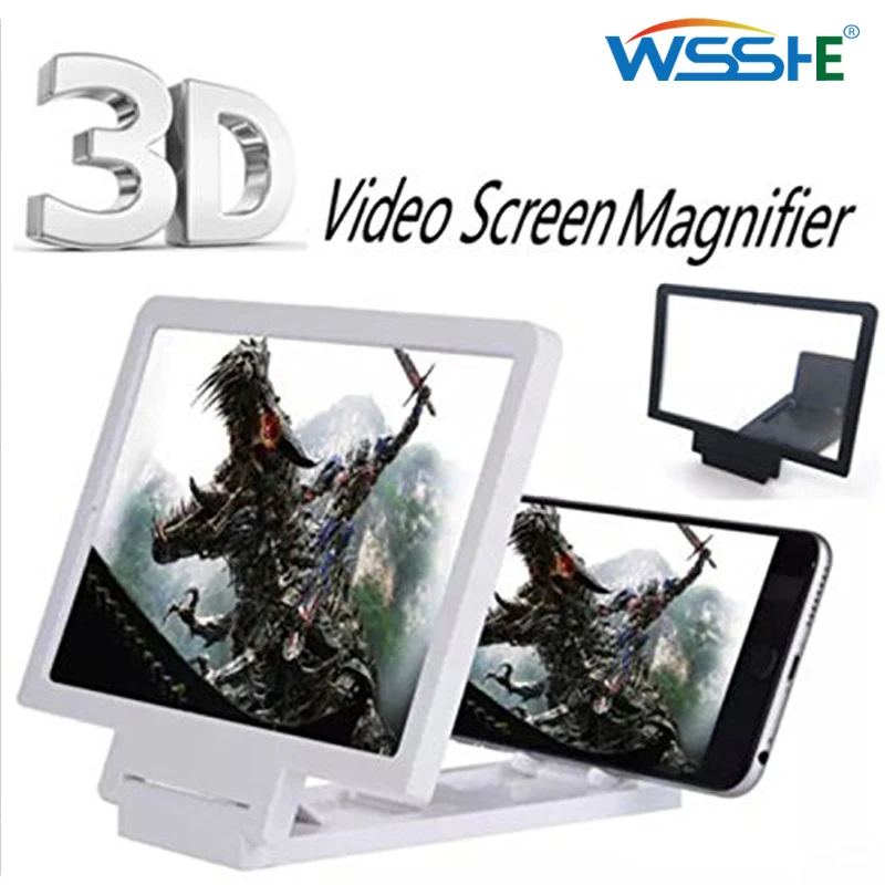 Мобильный телефон экран не 3D усилитель увеличитель экрана телефона 8 дюймов