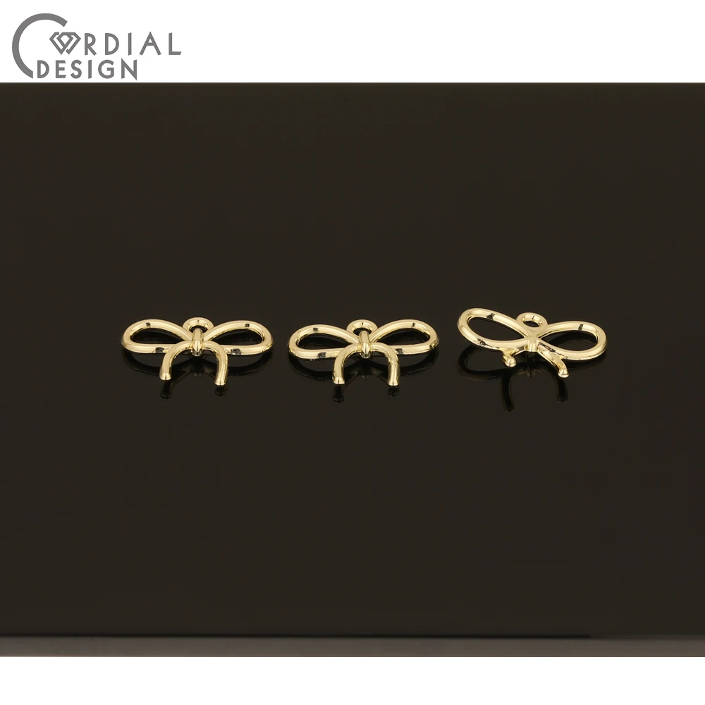 

Cordial Design 200Pcs 15*10MM Jewelry Accessories/DIY Making/Hand Made/Bowknot Shape/Pendant/Earrings Findings & Components