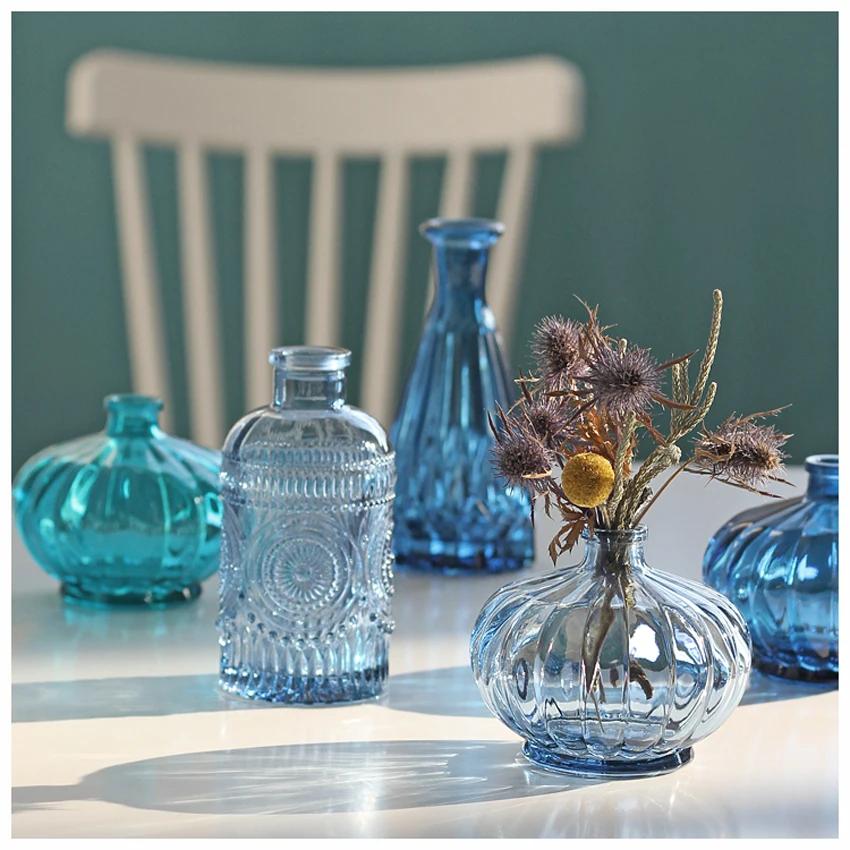 

Vase Decor crafts Tabletop crystal Transparent flower vase Terrarium Hydroponic Container