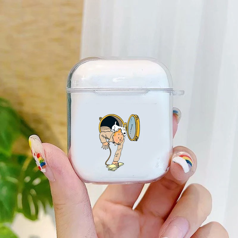 Детские футболки с принтом героев мультфильма Приключения Тинтина анимации из