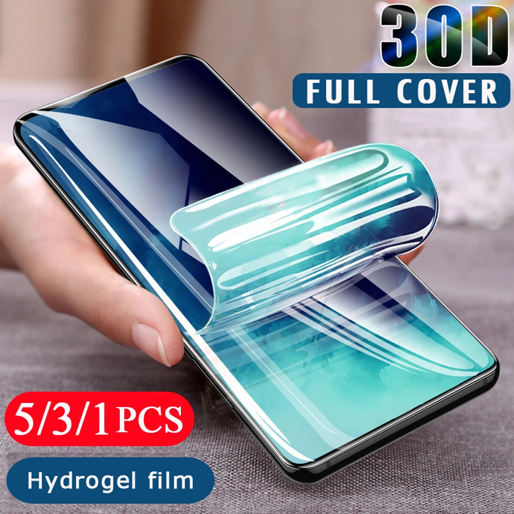 5/3/1 шт. Гидрогелевая Защитная пленка для oneplus 7 7T 8 pro 8T Z Nord|Защитные стёкла и плёнки