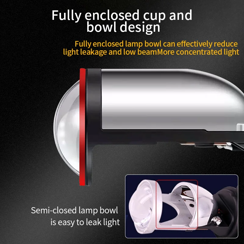 H4 LED Bulb Mini Projector Lens Car Headlamp Bulbs 8000LM Kit Conversion Hi/Lo Beam Headlight RHD LHD 6000K 12V 24V | Автомобили и