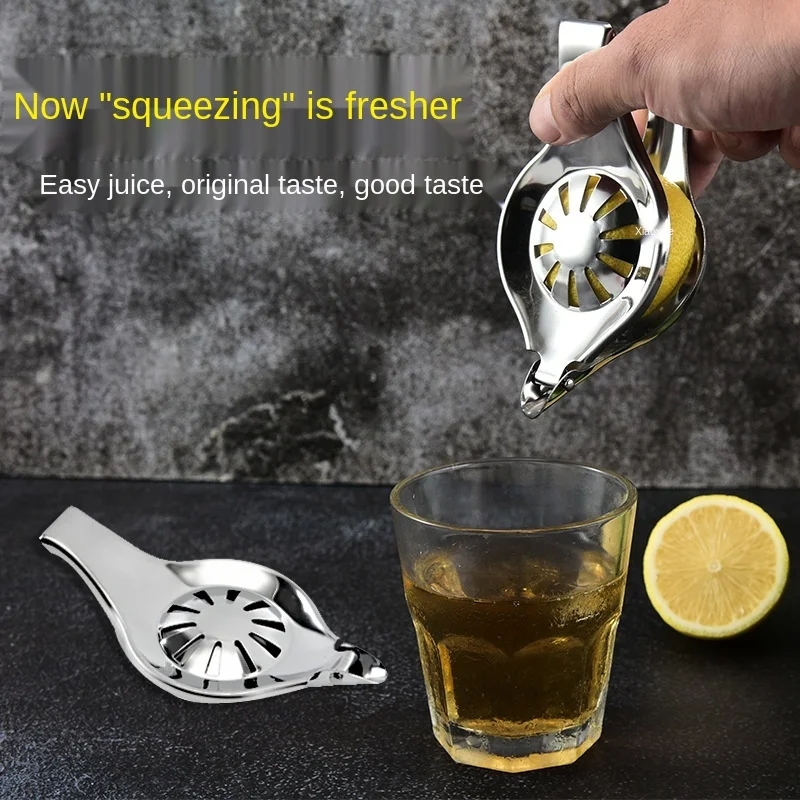 

Stainless steel lemon juicer orange manual juicer lemon extruder creative lemon clip kitchen gadgets and accessories