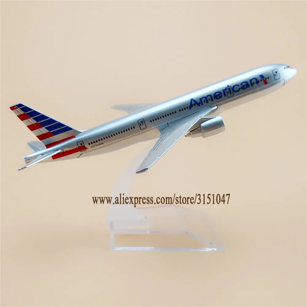 16 см Air American AA Boeing 777 B777 Airlines модель самолета из сплава металла литья под давлением