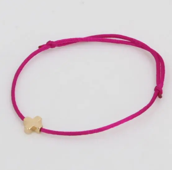 1 шт простой крест браслет из Красной Нити Регулируемый плетение Лаки макраме