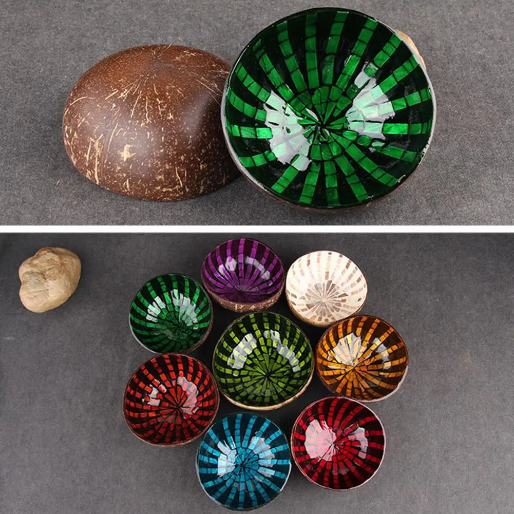 Кокосовый контейнер с радиальным рисунком для сушеных фруктов миска хранения