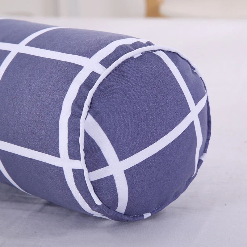 Multifunction Round candy pillow plain yoga office nap velvet sanding fabric padded cotton health care neck | Дом и сад