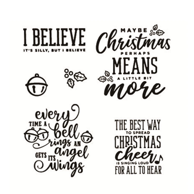 

Clear Stamps 2020 New Arrivals Metal Cutting Dies Scrapbooking For Paper Making Christmas Love Joy Noel Embossing Frame Card Set