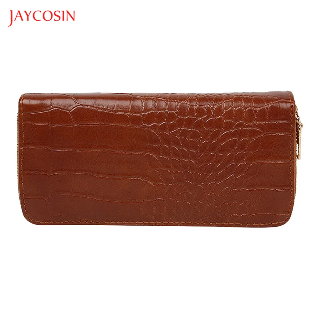 Бренд Jaycosin новинка Модный женский кошелек из натуральной кожи аллигатора на