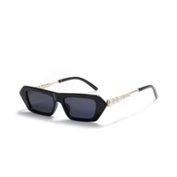 retro rectangle cat eye sunglasses women 2021 luxury brand designer jewelry pearl sun glasses female trendy small frame shades