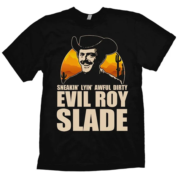 

Злой Рой Футболка с принтом слейда, круглый ворот, короткий рукав, футболка Летняя, модная, свободная, забавная футболка для мужчин