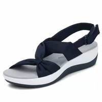 sandaleas de mujer summer new sandals women europe fashion wedge shoes woman simple casual plus size 43 sandals for women 2022