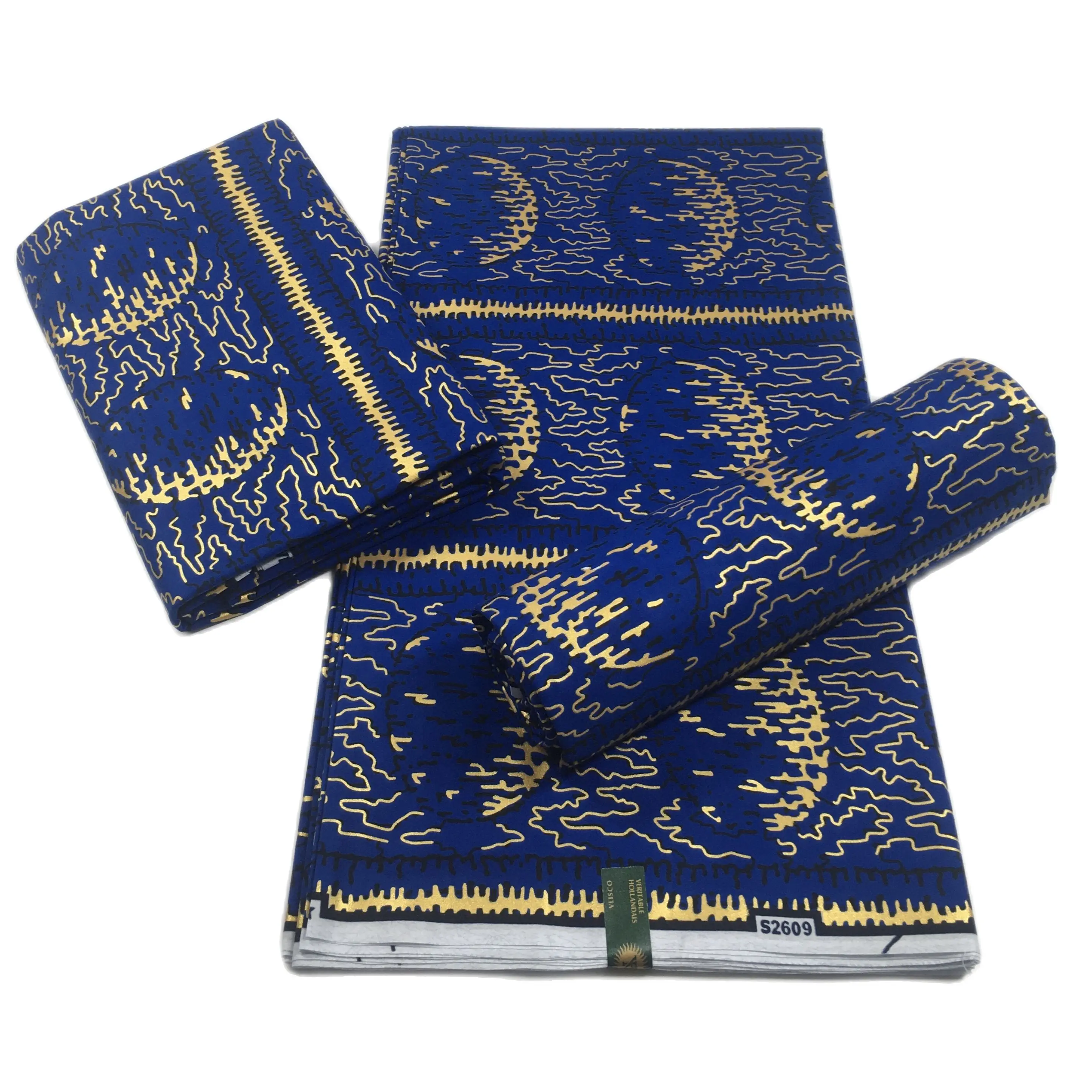 Африканский оригинальный воск Golden100 % хлопок Анкара Ткань 6 ярдов для свадебного