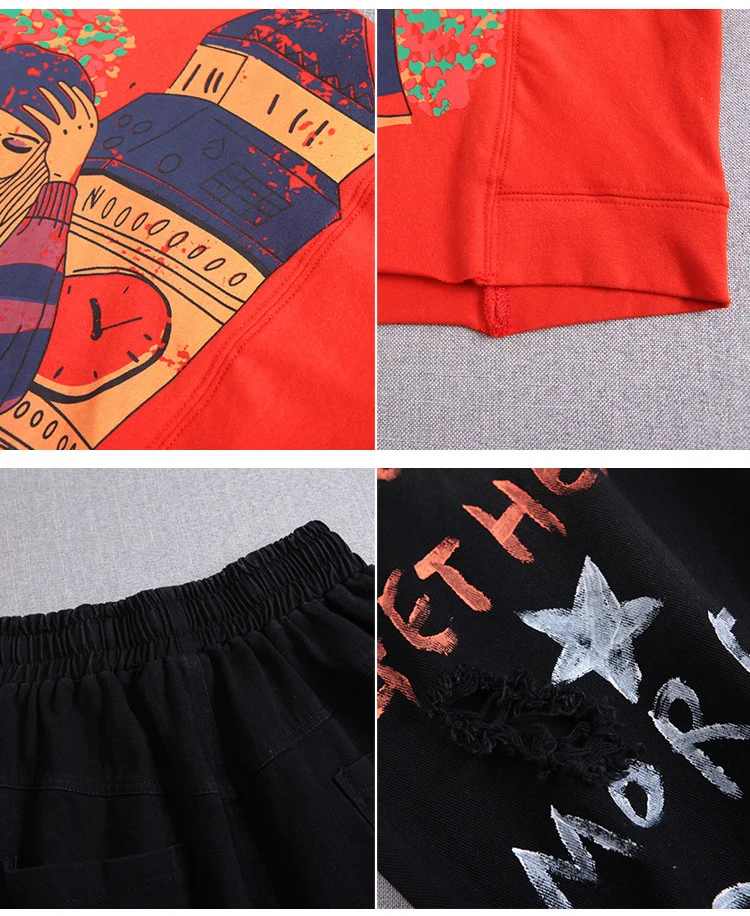 Женский комплект из двух предметов летний костюм в Корейском стиле харакудзю