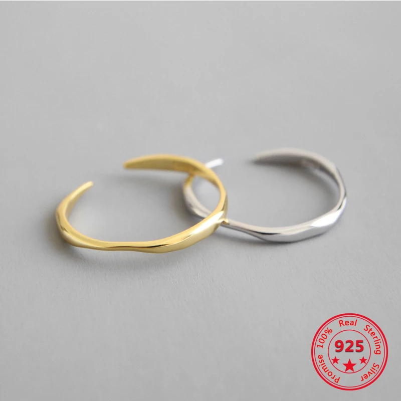 Корейское популярное кольцо из стерлингового серебра S925 Инс минималистичный