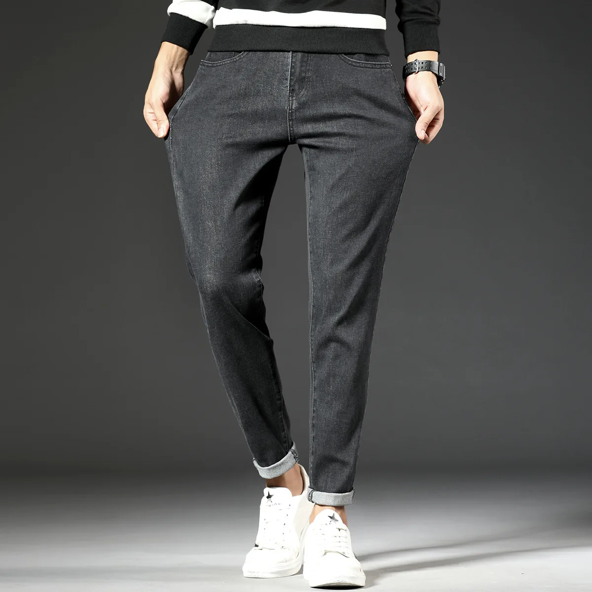 Мужские джинсы Homme Jogger Biker Masculina узкие брюки Pantalon Vaquero Hombre хип-хоп мешковатые