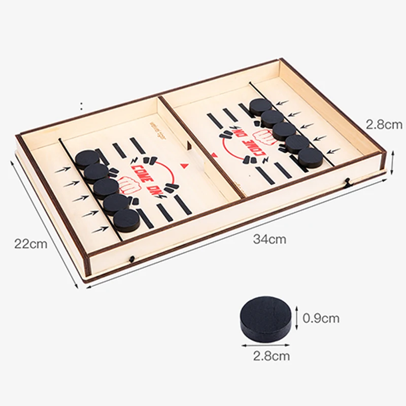 Fast Sling Puck Game Slingpuck Game Montessori Kids Toys Double-sided Juego Le Board Games Jogo For Adults Dropshipping Wood Toy images - 6