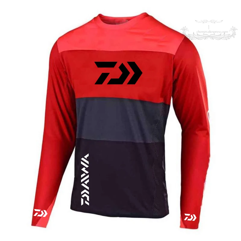 

4 Colors 2020 New Style Daiwa Men Fishing Clothes UV Protection Moisture Wicking Quick-drying Breathable Fishing Shirts