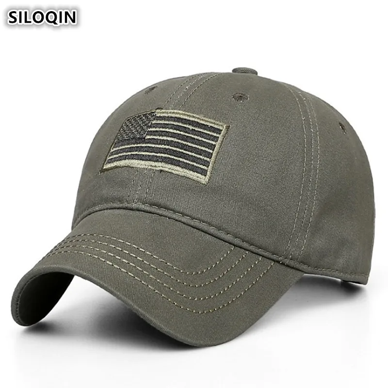 

SILOQIN Adjustable Size Men Camouflage Hat Cotton Baseball Cap Fashion Embroidery Women's Sports Caps Tongue Couple Hats Unisex