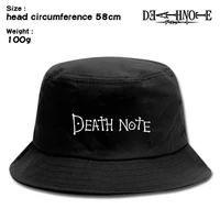 japanese anime death note logo canvas hat new popular fishermans hat fashionable new screenprinting cap
